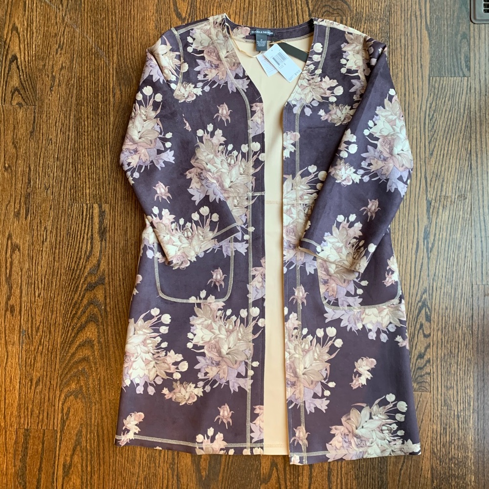 Chelsea & Theodore Printed Faux Suede Jacket - Picture 4 of 6